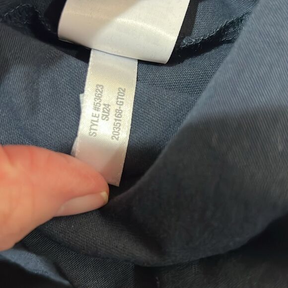 J. Crew Factory 53623 Cotton-blend washed jersey pocket tee Navy NWT - Picture 9 of 9